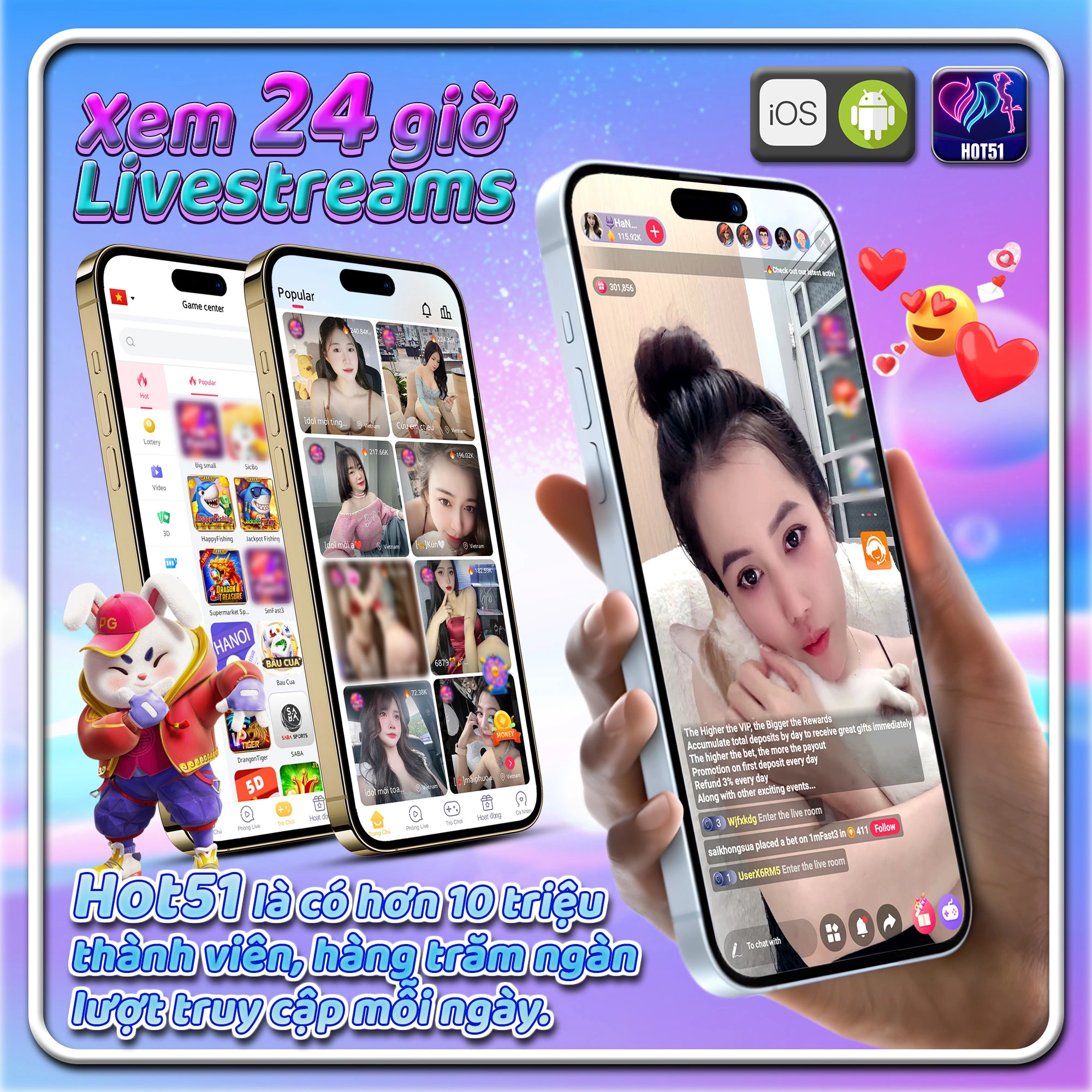 HOT51 apk mod casino and live stream game slot
